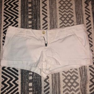 Hollister white shorts size 5